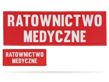 KOMPLET EMBLEMATÓW RATOWNICTWO MEDYCZNE ODBLASKOWE
