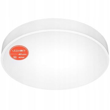 Lampa sufitowa LED BIAŁA Plafon okrągły 40cm panel natynkowy DO POKOJU