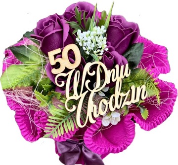 Pachnący Bukiet Mydlany z RĘCZNIKÓW Kwiaty Róże Mydlane Prezent na Urodziny