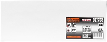 ВСТАВКА 25 шт. НАБОР НАСАДОК 1/2'' 8-32мм для ТЕЛЕЖКИ