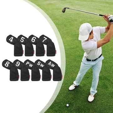 .9 комплектов чехлов на голову для гольфа /