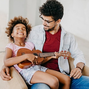 Комплект акустической гавайской гитары Ammoon 23 дюйма из красного дерева