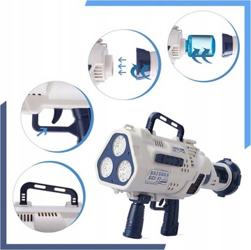 НАБОР ПИСТОЛЕТА ДЛЯ ПУЗЫРЬКОВ, МАШИНА ДЛЯ ПУЗЫРЬКОВ БАЗУКА