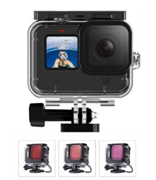 Водонепроницаемые фильтры HOUSING для GoPro 9 10 11 Винтовой буй