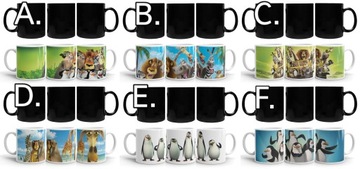 KUBEK MAGICZNY MADAGASKAR DUŻY WYBÓR + IMIĘ !
