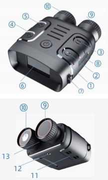 ИНФРАКРАСНЫЙ НОЧНОГО ВИДЕНИЯ БИОСКОП 1080P 3800 мАч
