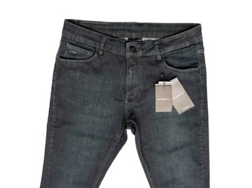 ARMANI JEANS SPODNIE SLIM EMPORIO PREMIUM ROZ. 38