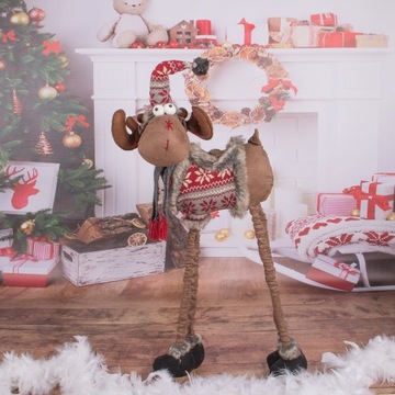 РОЖДЕСТВЕНСКИЙ ОЛЕНЬ XXL 125см ТЕЛЕСКОПИЧЕСКОЕ УКРАШЕНИЕ