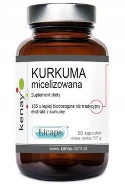 Kenay Kurkuma micelizowana 60 kapsułek