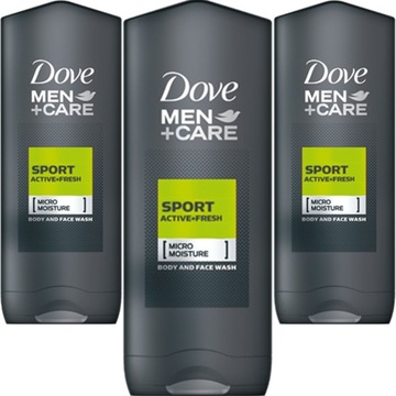 Dove Men Żel pod Prysznic Sport Active 3x250ml