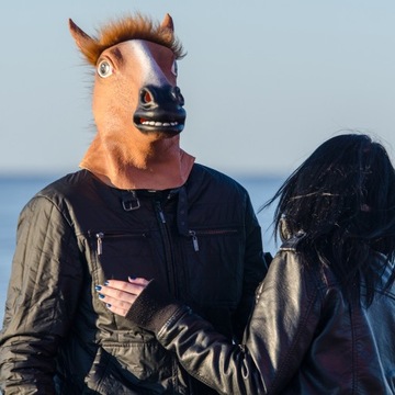 МАСКА ГОЛОВЫ ЛОШАДИ ЛАТЕКСНАЯ МАСКА ЛОШАДИ НА ХЭЛЛОУИН СМЕШНАЯ