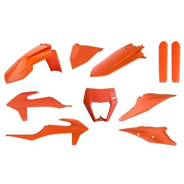 KOMPLET PLASTIKÓW KTM EXC/EXC-F TPI '20-'23 ORANGE