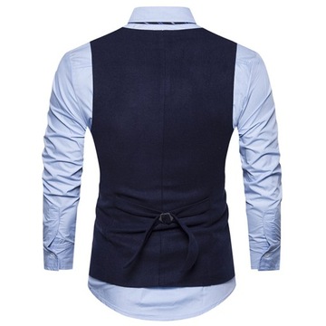 New Slim fitting Man Suit Vest Men's Woolen Vest C