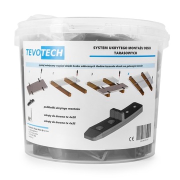 ПОДКЛАДКИ ДЛЯ СКРЫТОГО УСТАНОВКИ ТЕРРАСНЫХ ДОСОК СКРЫТОГО УСТАНОВКИ ТЕРРАСЫ 100 ШТ.