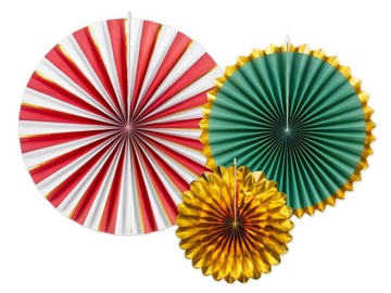 Rozety dekoracyjne 26-43cm 3 sztuki dekoracje