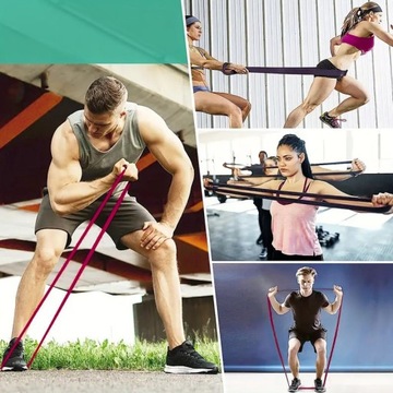 Ленты для упражнений, эспандеры для фитнеса, набор растяжек х4