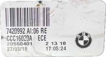 46 ORIGINÁLNÍ BMW F22 F23 F87 LCI FACELIFT SVĚTLO PRAVÁ ZADNÍ 7420992 27.03.18