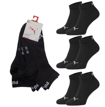 Skarpety zakostki quarter PUMA PREMIUM 3PAK 43/46 czarne