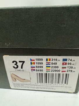 BUTY DAMSKIE CZÓŁENKA NA MAŁYM OBCASIE GINO ROSSI 71446-02 BEŻ ROZMIAR 37