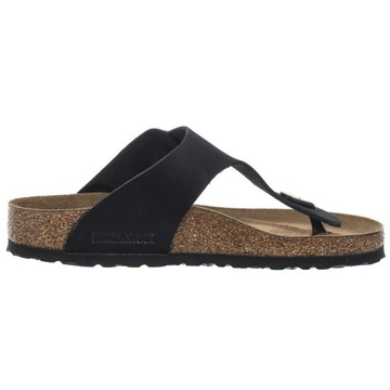 Buty Damskie Japonki Skórzane Birkenstock Gizeh Big Buckle Czarne