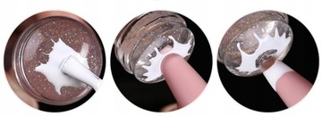 STEMPEL ŻELOWY DO ZDOBIENIA PAZNOKCI STEMPELEK BLASZKA CELOWNIK FRENCH