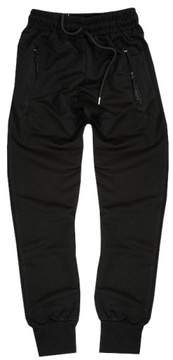 SPODNIE DRESOWE CHŁOPIĘCE CZARNE 14 H701D