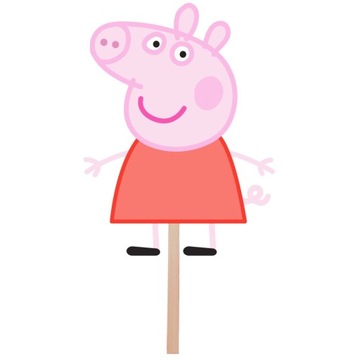 TOPPER CUKROWY ŚWINKA PEPPA dekoracja na tort J