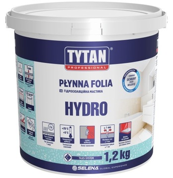 Płynna Folia HYDRO Tytan Professional 1,2kg Szary Hydroizolacja Łazienka