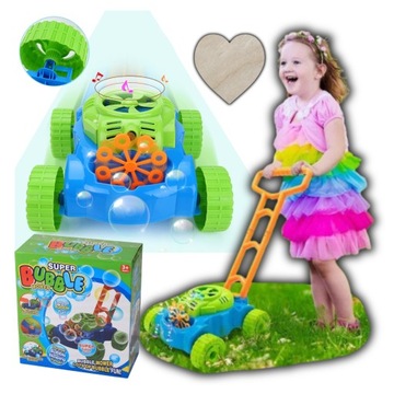 KOSIARECZKA Maszynka do ROBIENIA baniek mydlanych PŁYN W ZESTAWIE KOSIARKA