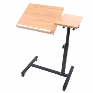 Stolek pod notebook na kolečkách Nastavitelný 360° Pracovní stůl pro domácí postel