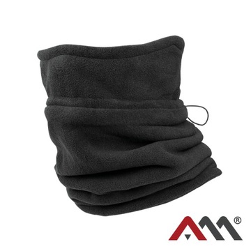 Komin męski polarowy czarny wielofunkcyjny Szalik bandana Chusta na szyję