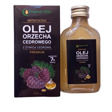 Olej z orzecha cedrowego z żywicą cedrową Premium