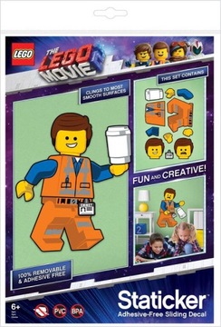 Lego Movie - Staticker Emmet. Ruchoma składanka.