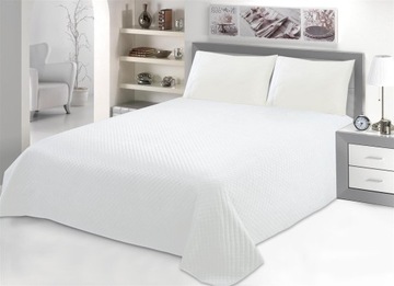 Designerska Narzuta VELvET Kremowa 170x210 KAPA Welurowa