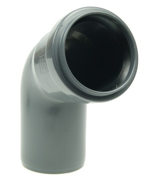 Kolano kanalizacyjne 50 mm PVC kąt 67 st kolanko PP
