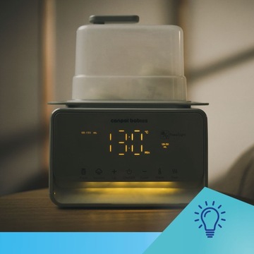 Обогреватель и стерилизатор и стерилизатор Canpole Babies с термостатом и прикроватной лампой