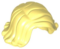 Lego Nowe Włosy Damskie Bright Light Yellow blond falowane na boki 20877