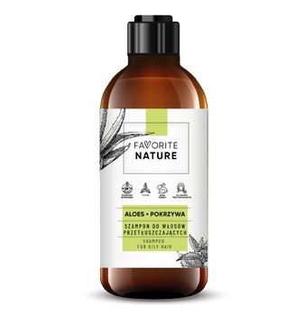 Szampon dermena 400 ml do włosów prztłuszczjących się aloes+pokrzywa