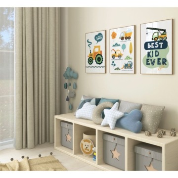 НАБОР ИЗ 3-Х ПОСТЕРОВ 30 Х 40 НАСТЕННЫЕ КАРТИНЫ ДЛЯ ДЕТСКОЙ КОМНАТЫ МАЛЬЧИКА А3