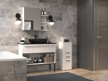 ПОЛКА ДЛЯ ВАННОЙ КОМНАТЫ ПОЛКА ДЛЯ ШКАФА СТОЙКА ДЛЯ ЯЩИКА 30см МАТОВЫЙ БЕЛЫЙ