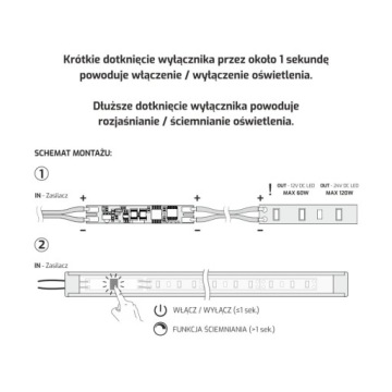 Сенсорный диммер для светодиодных профилей SC60