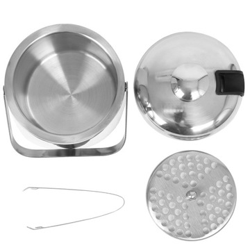 Набор термоведёрок для льда с щипцами и ситом, сталь