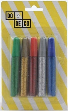 Клей-блестки НАБОР из 5 цветов для детей