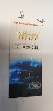 ZESTAW ŚLEDZIOWY - 6 x 25 cm - hak 6 YORK 50761