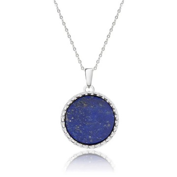 Lapis Lazuli Naszyjnik srebrny zawieszka z Lapis Lazuli Wisiorek