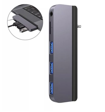 4Apple.pl Адаптер-концентратор для MacBook Pro 14 16 M1 M2 M3 3 разъема USB microSD