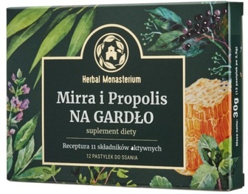 Herbal Monasterium Mirra i Propolis na gardło 12 p