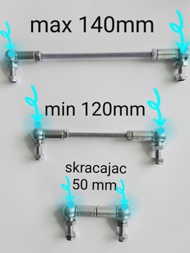 ŁĄCZNIK POZIOMOWANIA swiatel xenon CIĘGNO UNIWERSALNY M6 KSENON LACZNIK