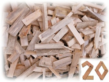 Drobna rozpałka drewno super podpałka suche MIX 20 kg