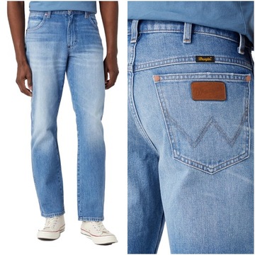 Męskie spodnie jeansowe proste Wrangler TEXAS W33 L30